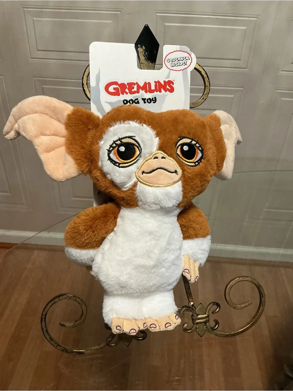 Brand New Dog Toy Squeaker Plush - Gremlins Gizmo Stand NEW Spueaky Dog Toy 11”